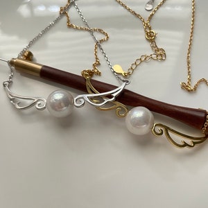 Soaring Heart - Baroque Pearl Necklace, S925 Sterling Silver Necklace, Freshwater Pearl Necklace, Hypoallergenic, Wedding Gift, Bridal