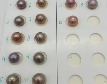 Edison Pearls -  Purple Pearls, Loose Pearls 9-10mm, Natural Geneuine Freshwater Edison Pearl, AAA Quality