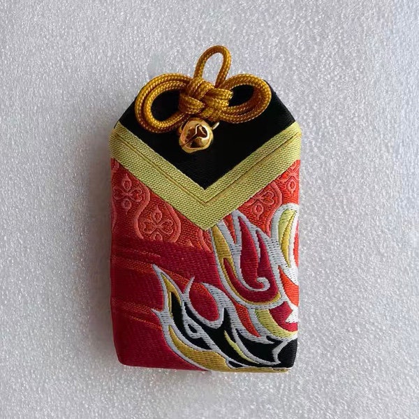 Genshin Impact Thoma Omamori, Amulet, Yae Miko, Inazuma, Embroidered, Quest Item