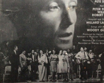 Woodie Guthrie, A Tribute to.  8.5"x11" Paperback, 1972. Very Good Condition. In Concert 1968, 1970.