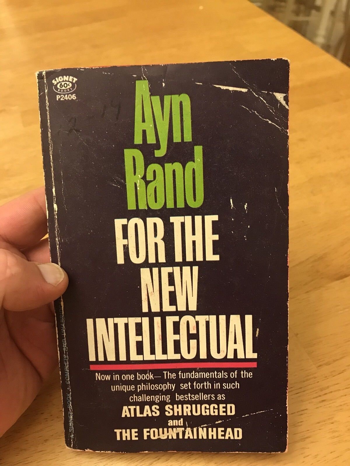 For The New Intellectual by Ayn Rand. 1961 Paperback In Good Condition*. Objectivism 101.