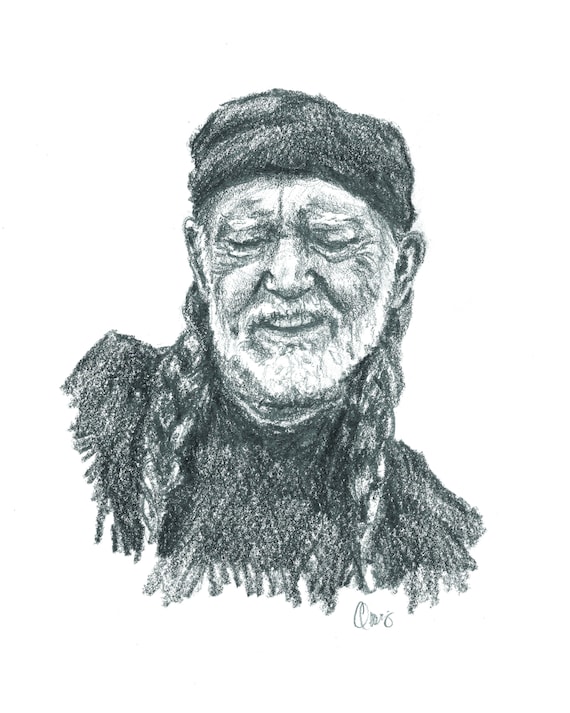 Willie Nelson Print | Etsy