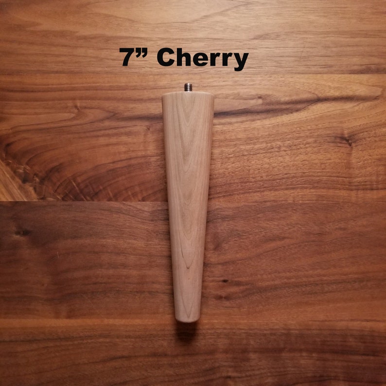 Set Of 4 7 Inch Cherry Mid Century Modern Table Legs Home Living Home Improvement Vadel Com