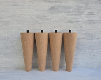 Mahogany Table Legs - Mid Century Modern Paul McCobb Style - Set of 4