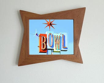 Atomic Fin 8x10 Genuine Teak Picture Frame