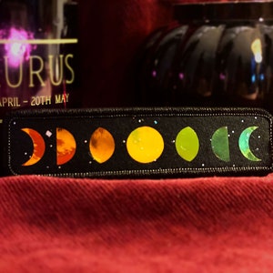 Holographic Moon Phases Iron On Patch