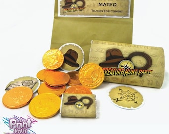 Treasure Hunter Party Kit - Indiana Jones Inspired party, Grail