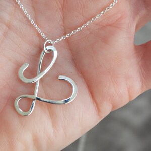 Silver Monogram Pendant, Initial Pendant, Monogram Necklace, Monogram Jewelry, Silver Letter Pendant, Silver Letter, Bridesmaid Gift