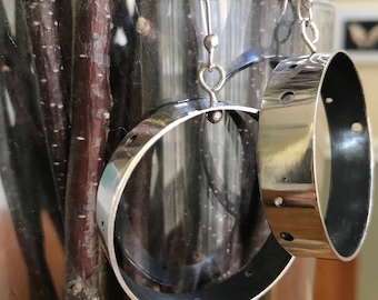 Hoop Earrings, Silver Hoop Earrings, Large Hoops, Large Hoop Earrings, Silver Hoops, Silver Earrings, Silver Jewelry, Large Earrings, Hoops