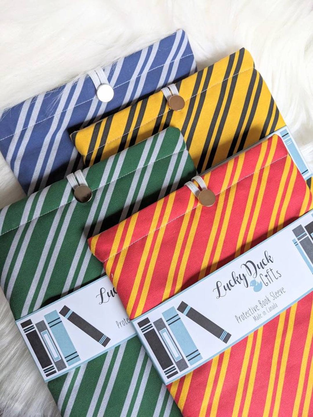 Wizard SCHOOL HOUSE COLORS Book Sleeve Potterhead Book Cover Etsy Canada