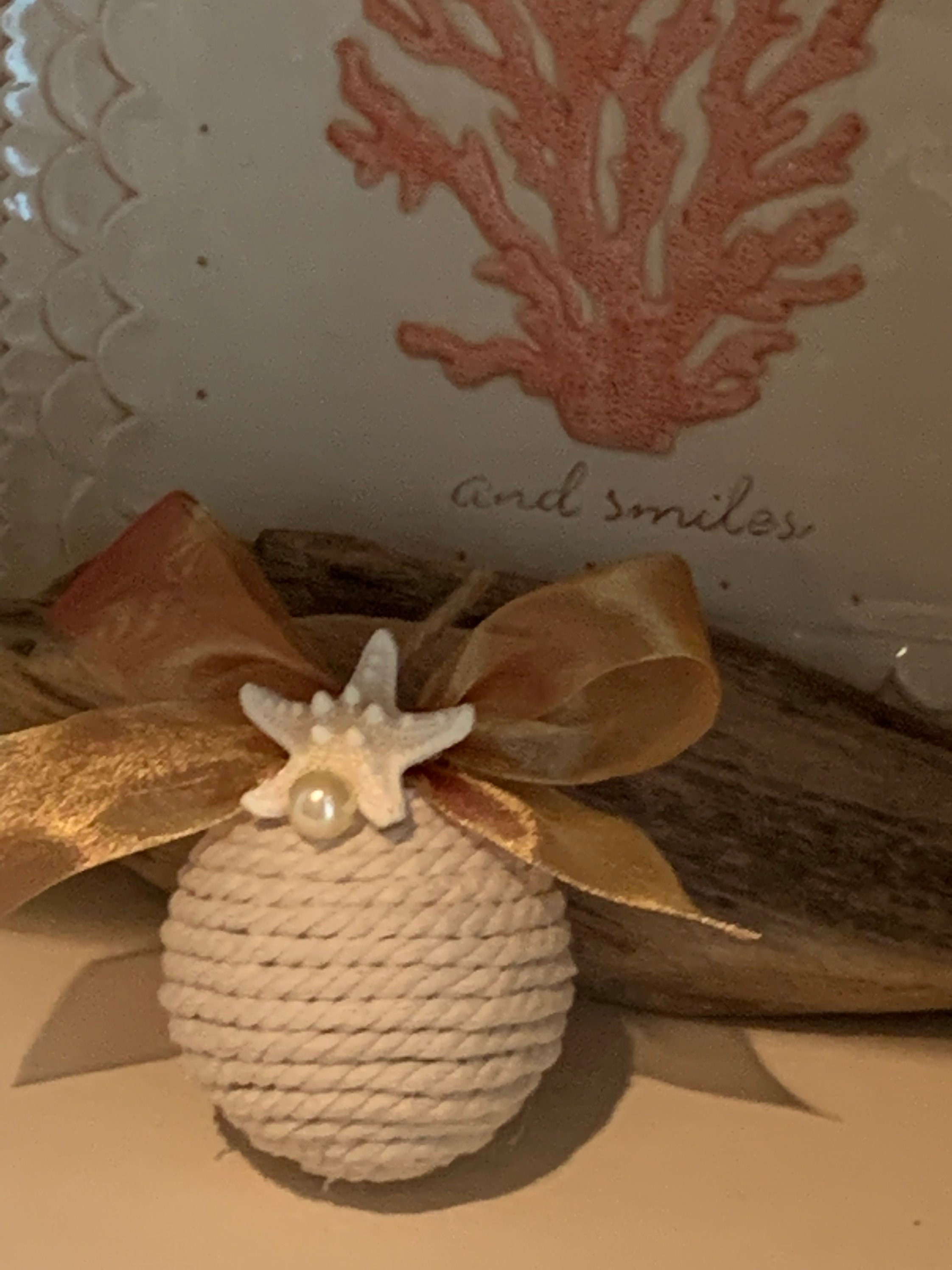 Rope ornament rope orb rope ball coastal Christmas coastal Etsy