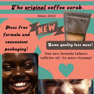 Coffee / Sugar Scrub all natural Ingredients. For soft smooth skin