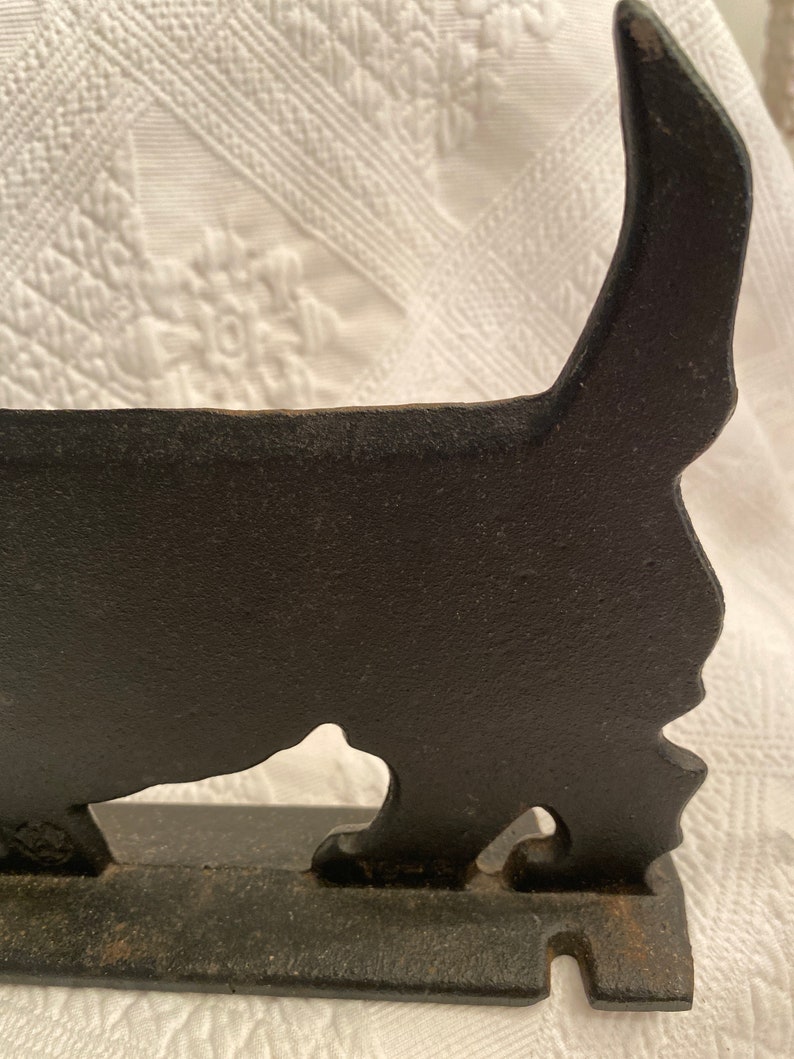 Blank Scottie Dog Black Iron Boot Scraper Etsy