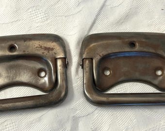 Pair of Industrial Size Vintage Handles or Drawer Pulls