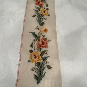 Vintage Needlepoint Canvas to Finish Petit Point