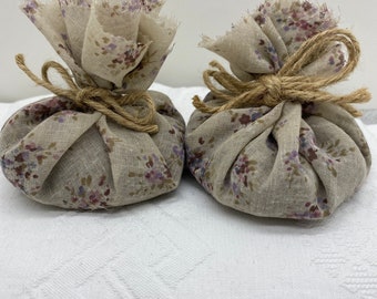A Pair of Dried Lavender Sachets