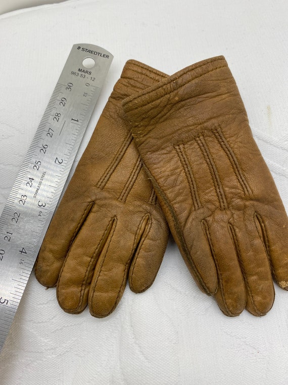 Vintage Child's Leather Gloves - image 5