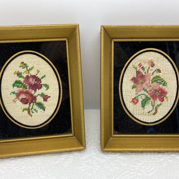 Floral Needlepoint Etsy
