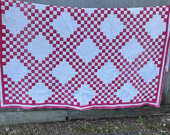 Antique Red and White Quilt