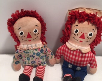 Vintage Raggedy Ann and Raggedy Andy