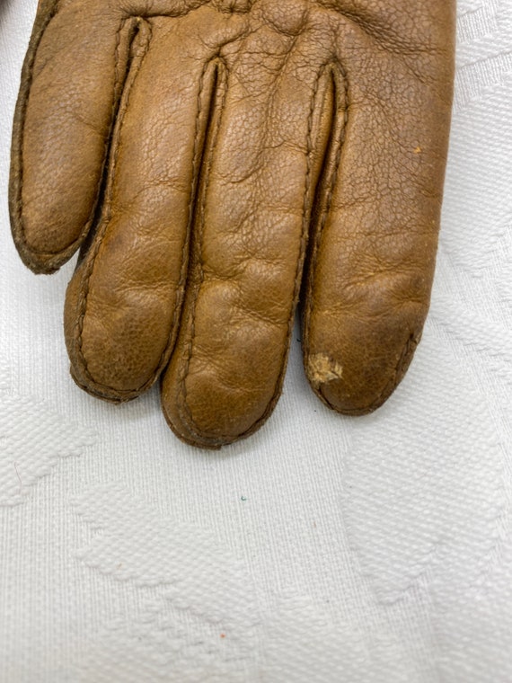 Vintage Child's Leather Gloves - image 6