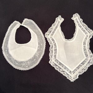 A Pair of Fancy Vintage Baby Bibs