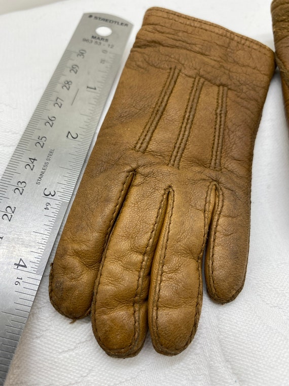 Vintage Child's Leather Gloves - image 7