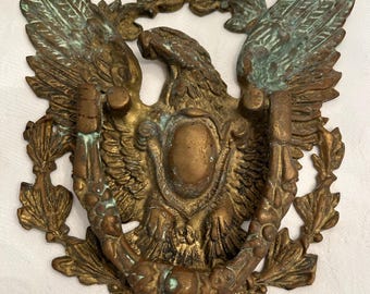 Large Size Vintage Brass Eagle Doorknocker