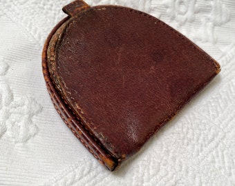 Leather Vintage Coin Purse Wallet Horseshoe