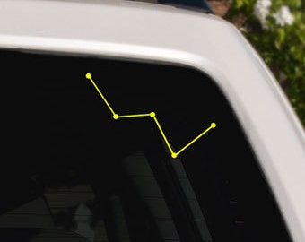 Cassiopeia Constellation Car Window Decal