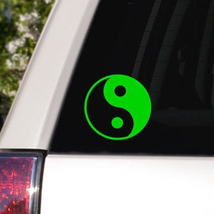 Black + White Yin Yang Car Charm