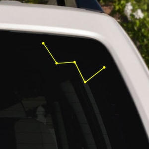 Cassiopeia Constellation Car Window Decal