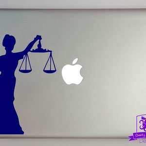 Lady Justice Decal MacBook Laptop image 4