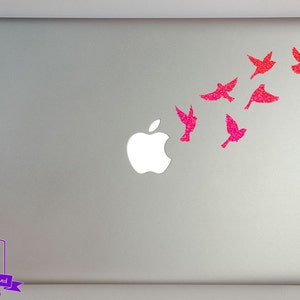 Small Flock of Birds in Flight Macbook Laptop Decal