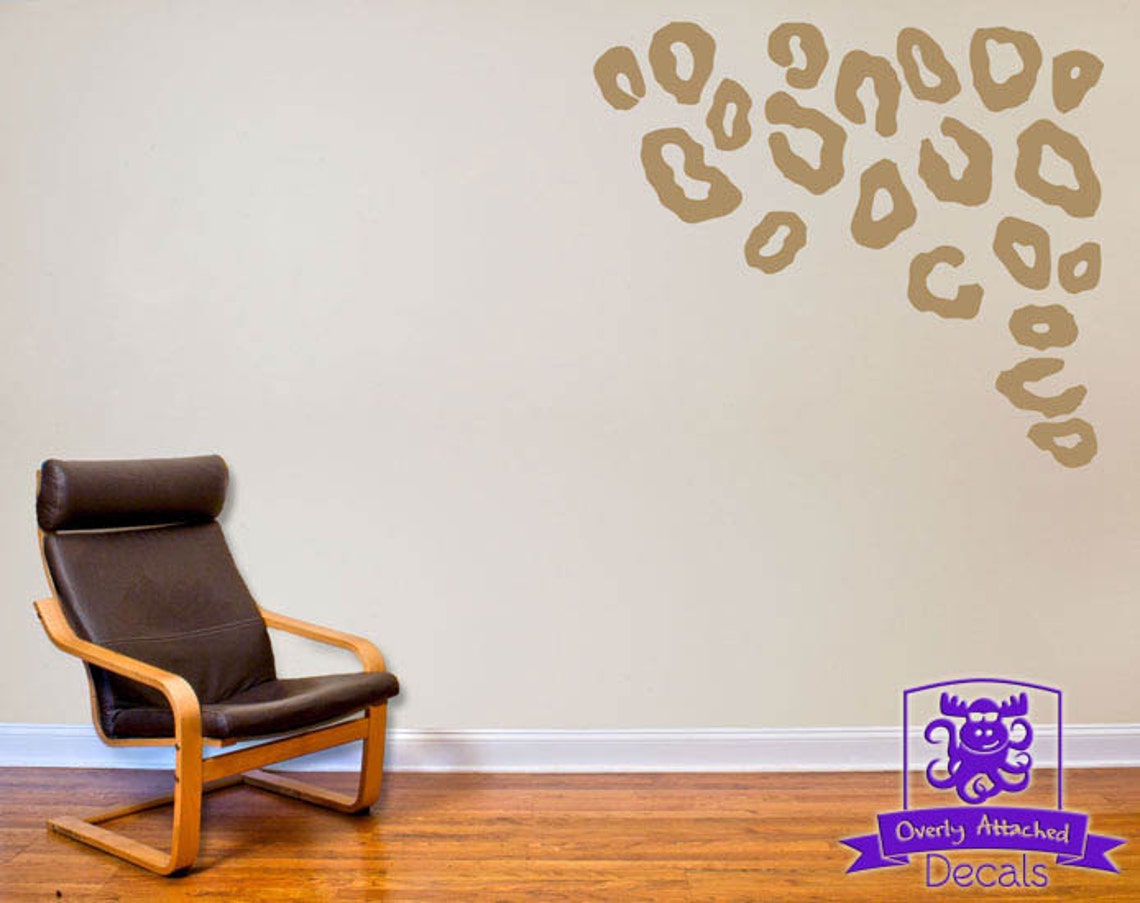 Leopard Print Wall Decal Etsy