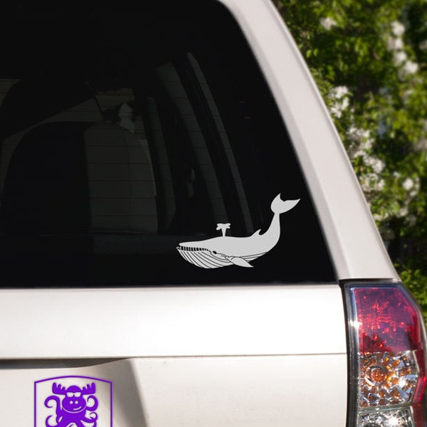 Whale Car Window Decal