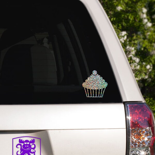 Cherry Topped Cupcake Car Window Decal