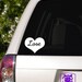Love Heart Car Window Decal - Etsy