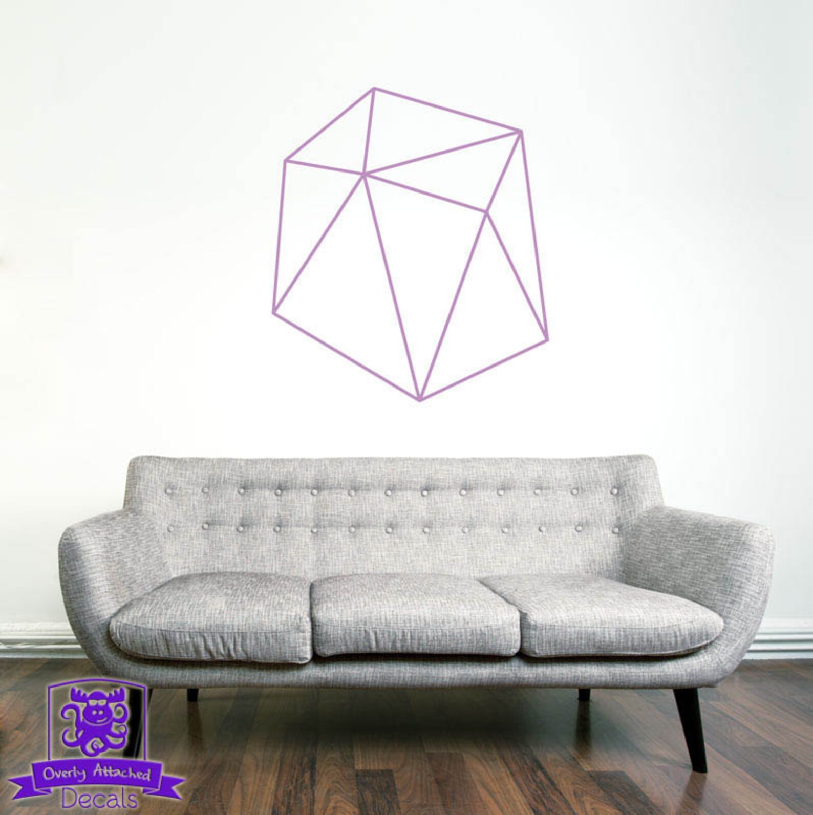 Geometric Shape Wall Decal Etsy