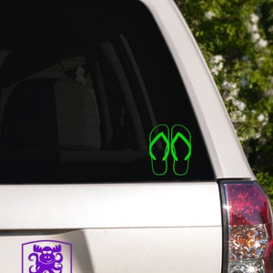 Flipflop outline Car Window Decal