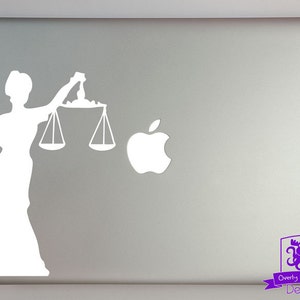 Lady Justice Decal MacBook Laptop image 2