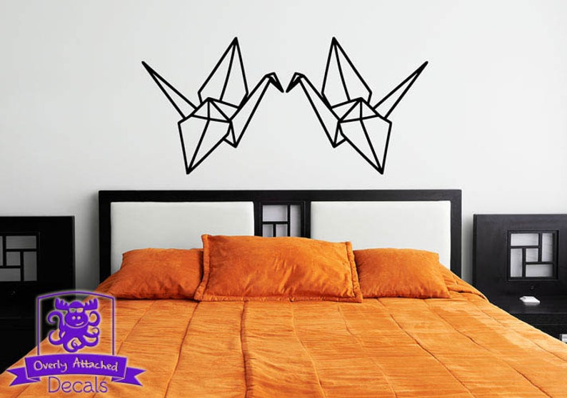 Love Paper Cranes Wall Decal Etsy