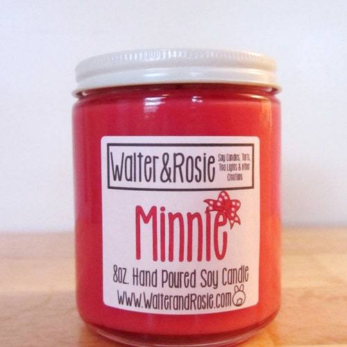 Minnie Candle - Choose your size - vegan - Disney inspired