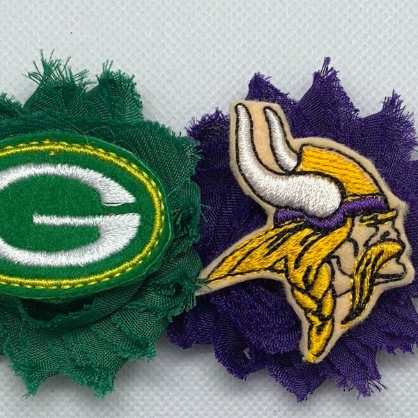 Green Bay Packers/Minnesota Vikings House Divided Headband/Hair Clip/Bow