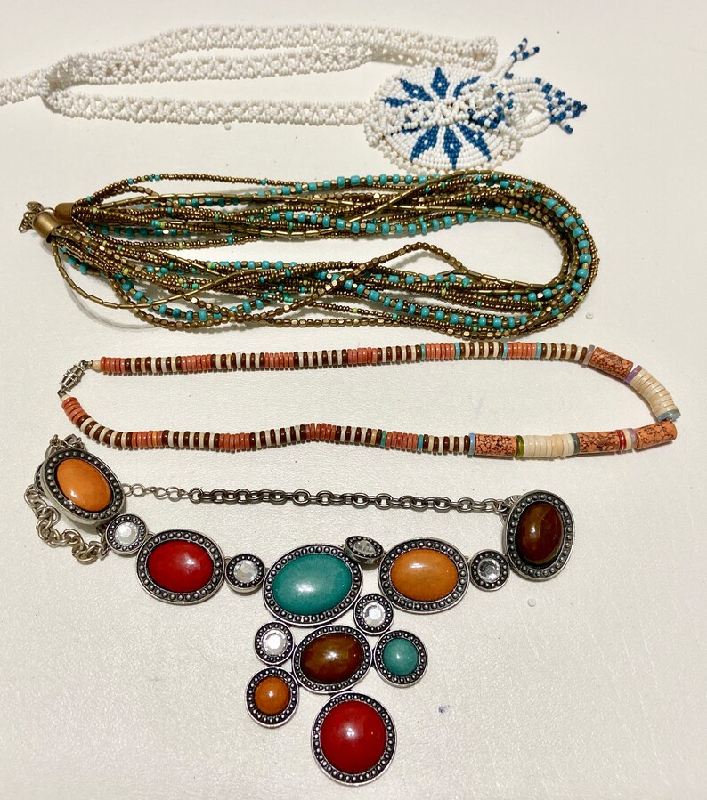 FREE SHIPPING Most Ready to Wear Repurpose Bold Color 5 Pound Lot Misc Costume Jewelry