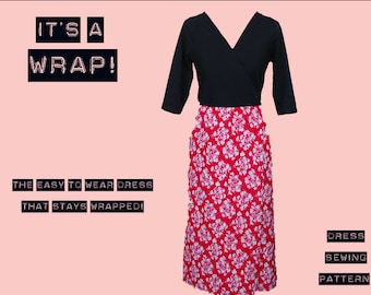 Wickelkleid Schnittmuster - Einfach Einfach zu nähen Digital pdf für Damen