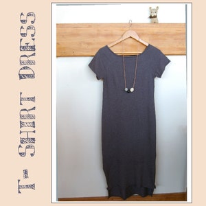 T-Shirt Dress pdf Sewing Pattern - Easy to sew, beginners stretch knit ladies pattern for all sizes