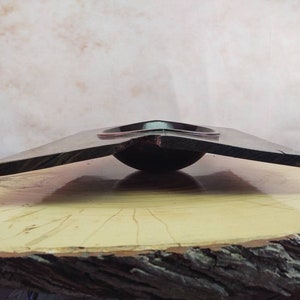 Ebonized white oak wood bowl