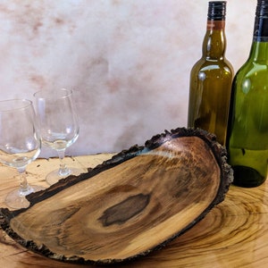 Natural edge walnut bowl