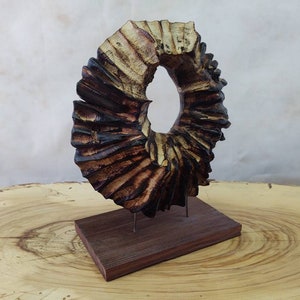 Abstract maple wood sculpture